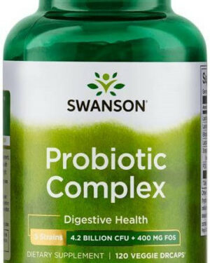 Swanson Probiotic Complex 120 kapszula 5 törzs + 4,2 milliárd CFU + 400mg FOS