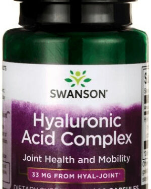 Swanson Hyaluronic Acid Complex 33mg 60 kapszula (Kollagénnel kevert)