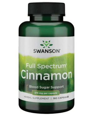 Swanson Cinnamon (Fahéj) 375mg 180 kapszula