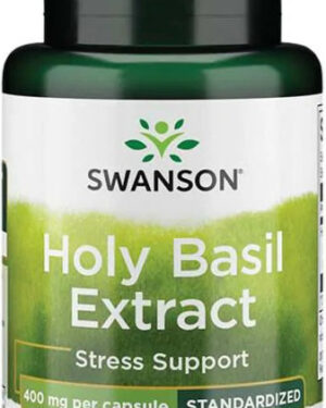 Swanson Holy Basil Extract 400mg (Szent bazsalikom - Tulsi) 60 kapszula