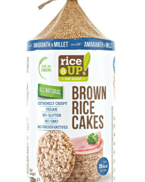 Rice Up Szelet köles & amaránt 120g puffasztott teljes kiőrlésű barna rizs