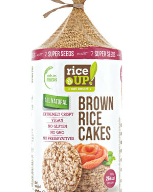 Rice Up Szelet 7 féle szupermaggal 120g puffasztott teljes kiőrlésű barna rizs