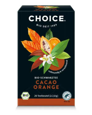 BIO CHOICE® Kakaó-narancs fekete tea 40g Cacao orange 20 filter