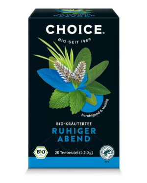 BIO CHOICE® Nyugodt este gyógynövénytea 40g Ruhiger abend 20 filter