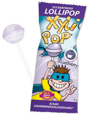 Cukormentes nyalóka, áfonya ízű 6g Xylipop