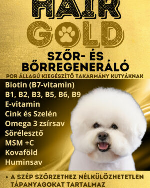 Hair Gold Szőr- és bőrregeneráló keverék 100g táplálékiegészítő kutyáknak