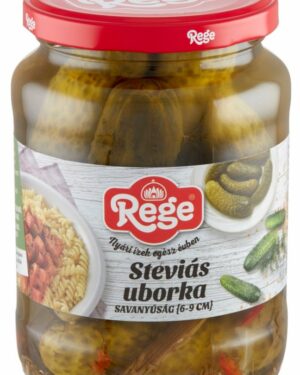 Csemegeuborka, steviás 6-9 cm 680g Rege