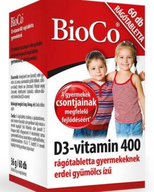 BioCo D3-400 rágótabletta gyerekeknek 60db