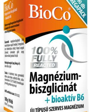 BioCo Magnézium-biszglicinát + B6 vitamin 90db tabletta