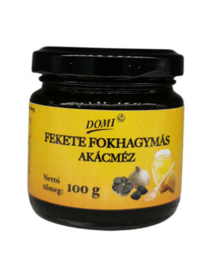 Domi Fekete fokhagymás akácméz 100g üvegben