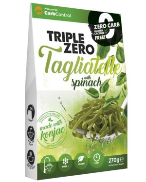 Triple Zero Spenótos szélesmetélt konjac tészta 270g