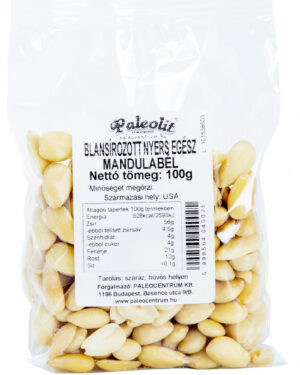Paleolit Mandulabél blansírozott 100g nyers, egész