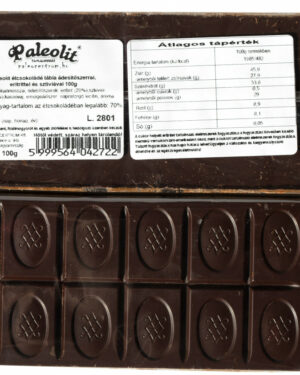 Paleolit Étcsokoládé eritrittel 100g tábla
