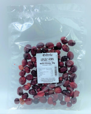 Paleolit Liofilizált vörös áfonya 20g szemek Cranberries