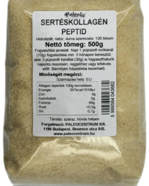 Paleolit Sertéskollagén 500g durva szemcsés, sárga színű