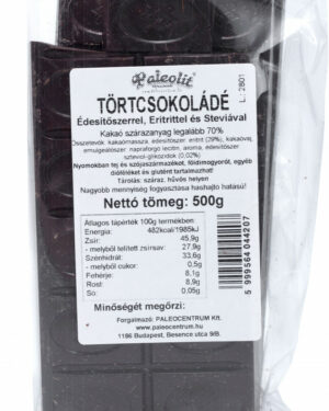 Paleolit Étcsokoládé eritrittel 500g (tört)
