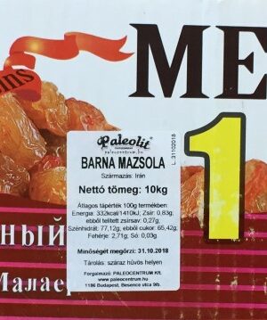 Paleolit Barna mazsola 10kg lédig