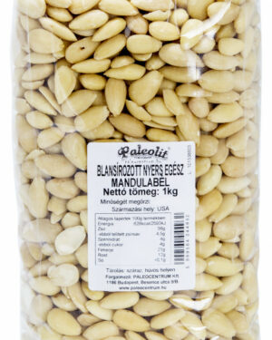 Paleolit Mandulabél blansírozott 1kg nyers, egész