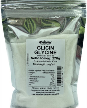 Paleolit Glicin - Glycine 270g aminosav, édesítő