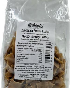 Paleolit GM zabtészta fodros kocka 200g
