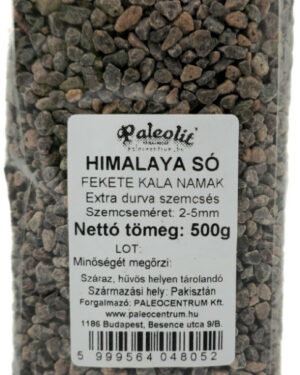 Paleolit Himalaya só fekete 500g extra (2-5mm) Kala Namak