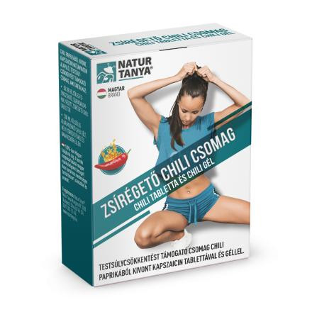 Natur Tanya® Zsírégető Chili csomag 30 db chili tabletta + 200ml chili gél