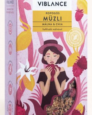 Viblance Málna Chia ropogós müzli 300g