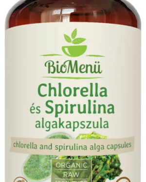 BIO Chlorella és spirulina alga kapszula 60db BioMenü