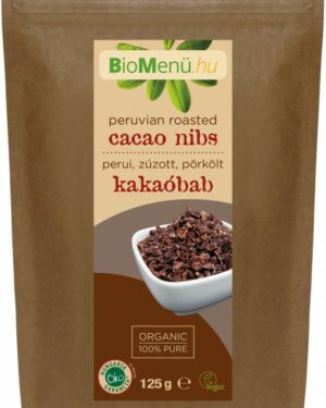 BIO Kakaóbab zúzott, nyers, perui 125g BioMenü