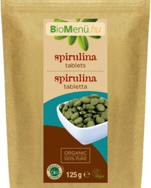BIO Spirulina alga tabletta 125g BioMenü