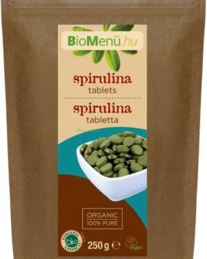 BIO Spirulina alga tabletta 250g BioMenü