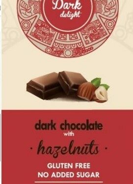 Étcsokoládé egész mogyoróval 80g Dark Delight