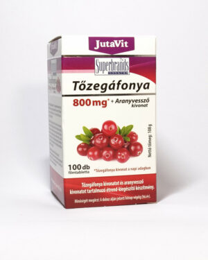 JutaVit Tőzegáfonya 100x800mg filmtabletta aranyvessző kivonattal