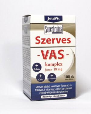 JutaVit Szerves Vas-komplex Forte 100x18mg filmtabletta