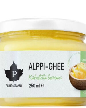 Puhdistamo Alppi-Ghee 250ml organikus alpesi ghi
