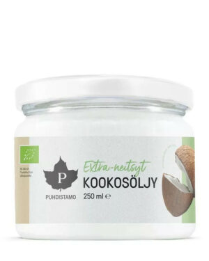 Puhdistamo Extra-neitsyt kookosöljy 250 ml extra szűz bio kókuszolaj
