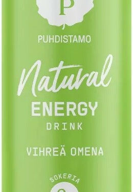 Puhdistamo Natural energy 330ml zöld alma ízű természetes energiaital