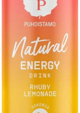 Puhdistamo Natural energy 330ml rhuby limonádé természetes energiaital
