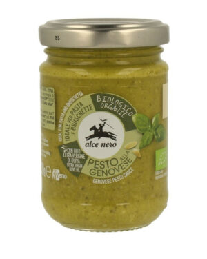 BIO Genovai bazsalikomszósz (pesto) 130g Alce Nero