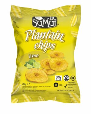 SAMAI Plantain chips lime 70g főzőbanán
