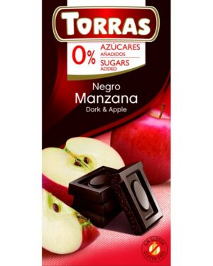 Torras Almás étcsokoládé maltitollal 75g