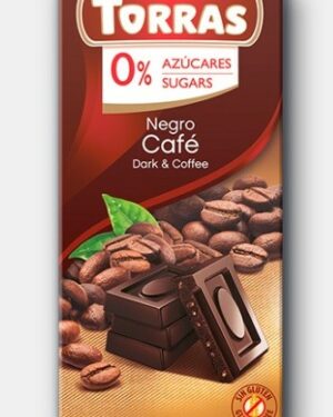 Torras Kávés étcsokoládé maltitollal 75g