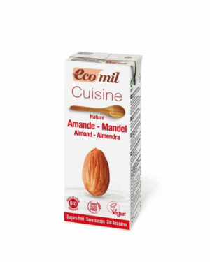 BIO Mandulás tejszín cukormentes 200ml Ecomil konyhai főzőalap