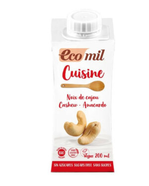 BIO Kesudió tejszín cukormentes 200ml Ecomil konyhai főzőalap