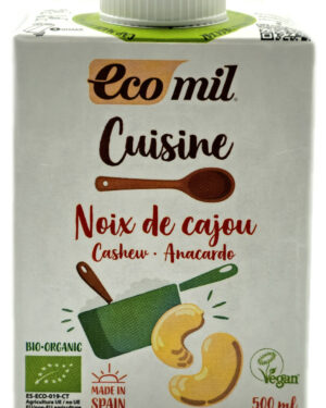 BIO Kesudió tejszín cukormentes 500ml Ecomil konyhai főzőalap