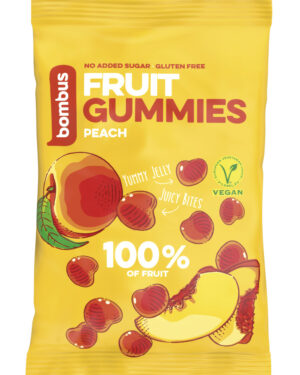 Bombus Őszibarackos gumicukorka 35g