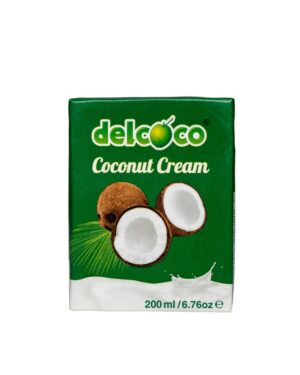 Delcoco Kókusztejszín (kókuszkrém) 200ml 24% kókuszolaj tartalommal