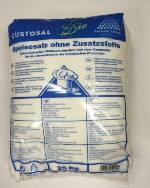 Salinen Adalékanyag mentes gyógysó 25kg Bio Gustosal