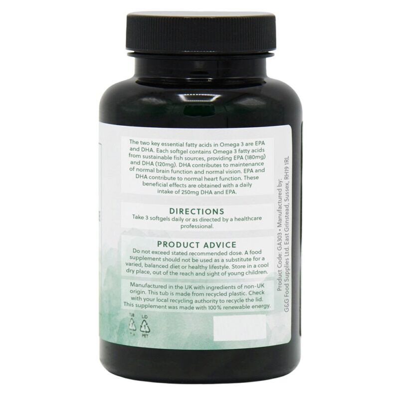G&G Omega 3 halolaj 3000mg 90db lágyzselatin kapszula