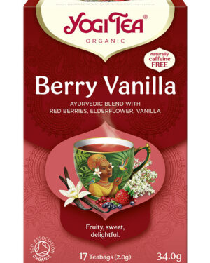 BIO Bogyós gyümölcsös tea vaníliával 17x2g Yogi Berry Vanilla